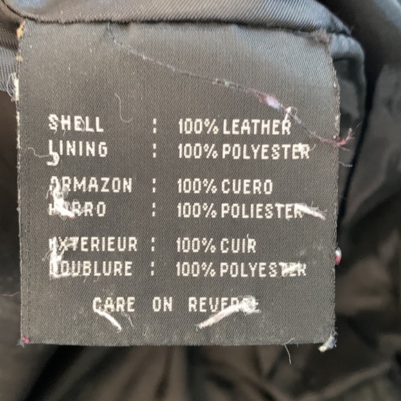 Vintage? JLC New York Outerwear Black Leather Wrap Tie Jacket Large L Y2K - Picture 11 of 13